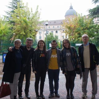 Gli attivisti dell'associazione Libera presenti alle udienze astigiane del processo &quot;Barbarossa&quot;