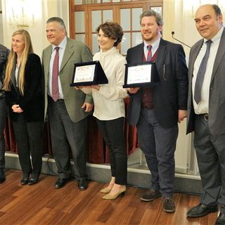 Casinò di Sanremo consegnate a Barbara Ronchi della Rocca e Pier Ottavio Daniele le targhe Libri da Gustare 2019
