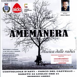 Sabato 24 luglio il concerto del duo “Amemanera”, in favore di AIDO
