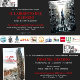La locandina delle iniziative