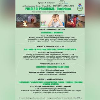 A Castell'Alfero tornano le “Pillole di psicologia. Alla ricerca del benessere personale e relazionale”