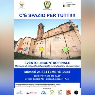 Evento finale, allo Spazio Kor, per il progetto “C’è spazio per tutti!”