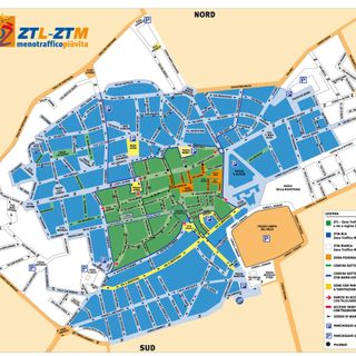La mappa dell'area ZTL cittadina