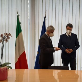 Il prefetto di Asti, Terribile ha salutato il commissario dell'Asl At, Giovanni Messori Ioli alla scadenza del suo incarico