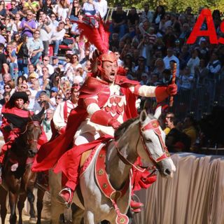 Il capitano del Palio di Asti, Michele Gandolfo