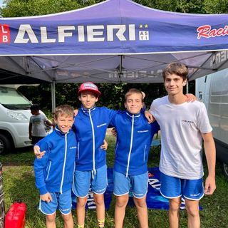 I giovani del moto club Alfieri a Monteu per il trofeo Mario Ferrero