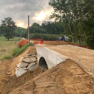 Il cantiere sul ponte