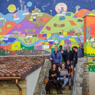 Alcune immagini del murale