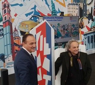 La firma di Nespolo per il nuovo simbolo della Regione: tutto il Piemonte nei suoi luoghi simbolo [FOTO]