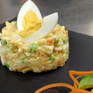 Una delle creazioni dello chef Claudio Meschiati