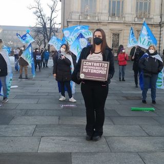 Alcune immagini della manifestazione torinese del Nursind
