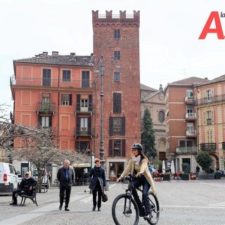 Un momento delle riprese in centro città. Ph Merfephoto