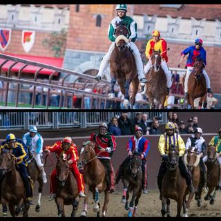 Il Palio di Legnano (sopra) e quello di Ferrara (sotto). (Le immagini sono dei rispettivi enti organizzatori)