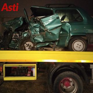 Quello che resta della Panda di Klodyan Tatani