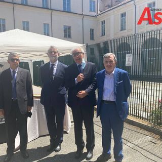 Il procuratore generale Saluzzo con Perduca, Paone e Girolami
