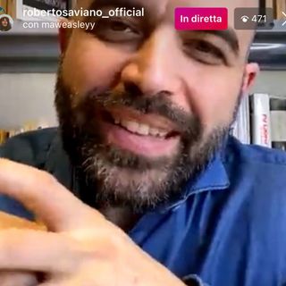 Un momento della diretta Instagram