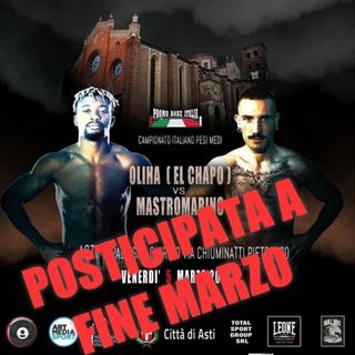 Locandina del match pugilistico