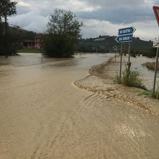 Alcune immagini (tratte dal gruppo &quot;Meteo Monferrato, Langhe e Roero&quot; che ringraziamo per la disponibilità) dell'ondata di maltempo abbattutasi su San Damiano