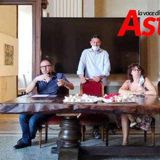 Enrico Alessandro Cavallero (sindaco di Costigliole d'Asti), Alessandro Borio (assessore all'Agricoltura) e Tanya Arconi (vicesindaco)