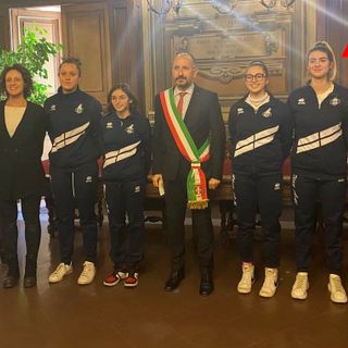 I responsabili dell'organizzazione del torneo con il sindaco di Asti Maurizio Rasero