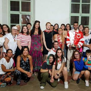 La presentazione di Antonio Mula "Shardana" al popolo aleramico (foto Comitato Palio Moncalvo)