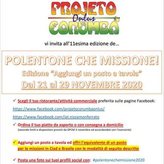 A Nizza il &quot;Polentone che Missione&quot; giunge all'11esima edizione e ...Aggiunge un posto a tavola&quot;