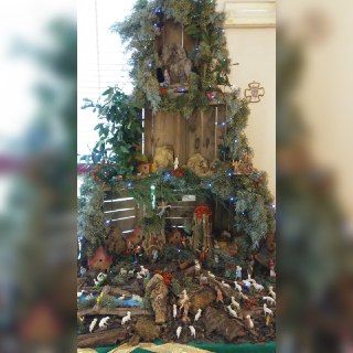 Il presepe allestito da Malattie Infettive all'ospedale di Asti
