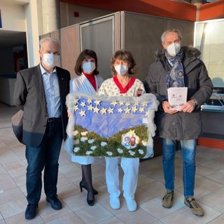 Presepe di sale donato al Cardinal Massaia da Oro Incenso Mirra, atrio ospedale