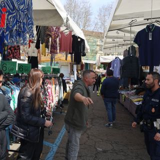 Foto d'archivio di una precedente manifestazione di proteste al mercato di Asti