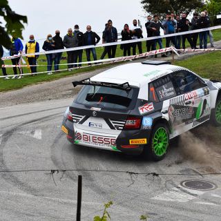 Una delle auto in gara nella scorsa edizione del Rally
