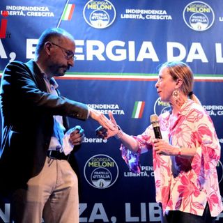 Il sindaco Rasero con Giorgia Meloni (MerfePhoto)