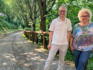 Il tratto di strada interessato dai lavori