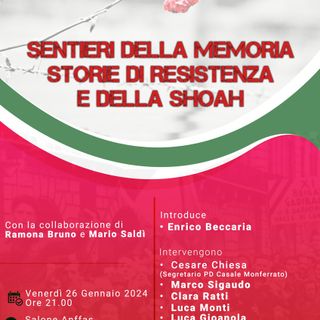 “Sentieri della memoria. Storie di Resistenza e della Shoah”