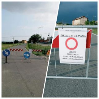 Ancora chiusa a Revigliasco d'Asti la Provinciale 8 per fabbricato pericolante