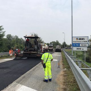 Tangenziale est di Asti, Anas, già effettuato in anticipo il ripristino della pavimentazione su rampa di uscita dello svincolo di Portacomaro