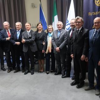 La Commissione Progetto Salute del Distretto 2032 con Paola Mogliotti e la IDG Ines Guatelli al centro