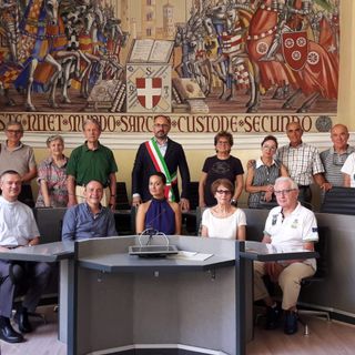 Il gruppo in Comune