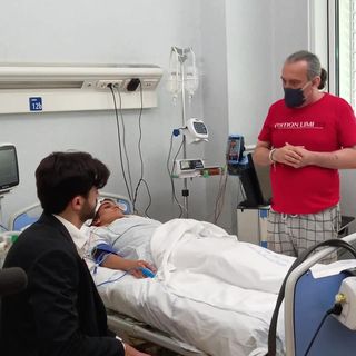 Alessio Bertoli sul set di 'Cuore segreto'