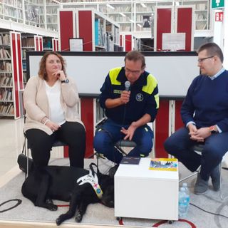 La presidente Apri Renata Sorba con l'addestratore Ballabio