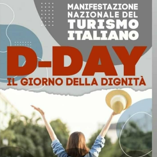 Locandina della protesta del turismo a Roma