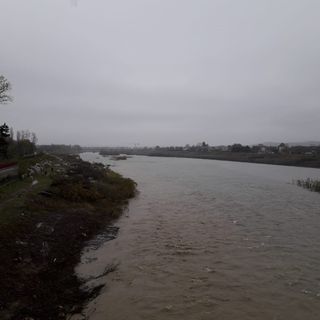 Il Tanaro stamattina ad Asti