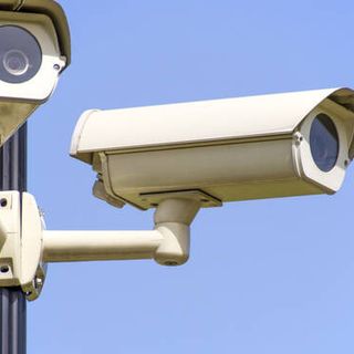 Immagine d'archivio di telecamere di sicurezza