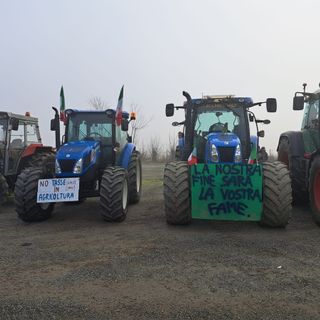 Anche gli agricoltori astigiani alla manifestazione di protesta con i trattori ad Alessandria