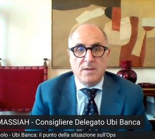 Massiah (Ubi Banca): &quot;Con il nuovo Piano Industriale, per i nostri azionisti gli stessi dividendi che avrebbero con Intesa Sanpaolo&quot; [VIDEOINTERVISTA]