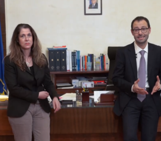 Il ministro Patuanelli in un fermoimmagine tratto da un video Facebook