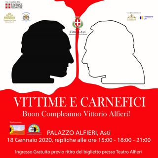Il compleanno di Alfieri continua nel suo Palazzo. Oggi &quot;Vittime e Carnefici&quot; di Marco Viecca