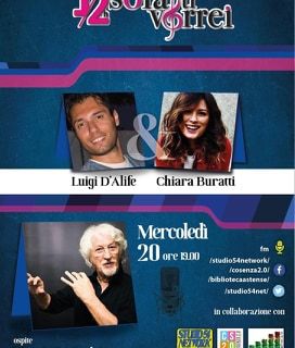 “Mezz’ora sola ti vorrei” con Chiara Buratti e Luigi D'Alife, ospita Vittorio De Scalzi, storica voce dei New Trolls