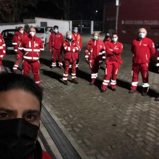 Volontari della Croce Rossa di Asti per Giorgia Raisi