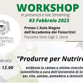 Ripartono i Workshop di formazione in agricoltura con​ Slow Food Italia e Biodea insieme​