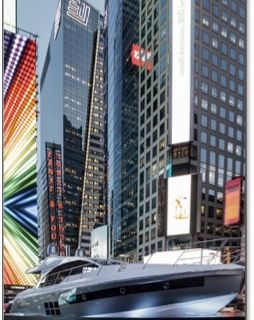 C'è anche un po' di Canelli nello yacht Azimut S6 in Times Square a NY